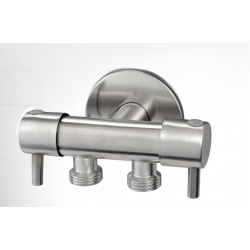 Διακόπτης Διπλός για Σετ Μπιντέ Acquanet 01-03-0011 Inox